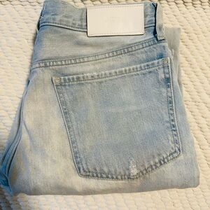 7 For All Mankind Light Blue Straight Leg Jeans